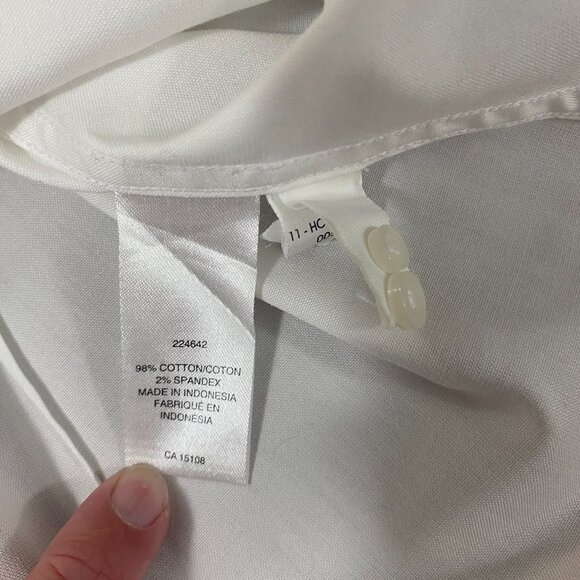 Lady Hathaway Classic White Blouse, M - Picture 7 of 7